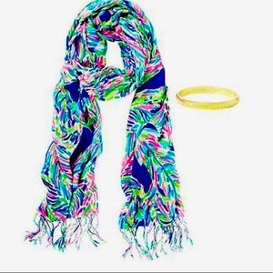 Used Lilly Pulitzer Palm Reader Scarf